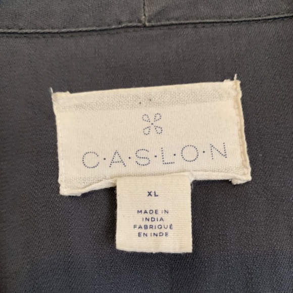 Caslon Open Front Draped Collar Utility Jacket - Picture 2 of 10